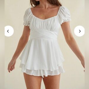 White romper from Angel Biba. Size large.